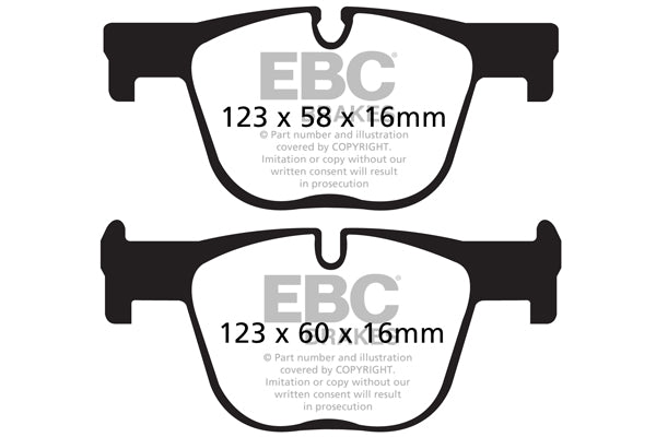 EBC Yellowstuff 4000 Series Street and Track Brake Pad Set (DP42131R)