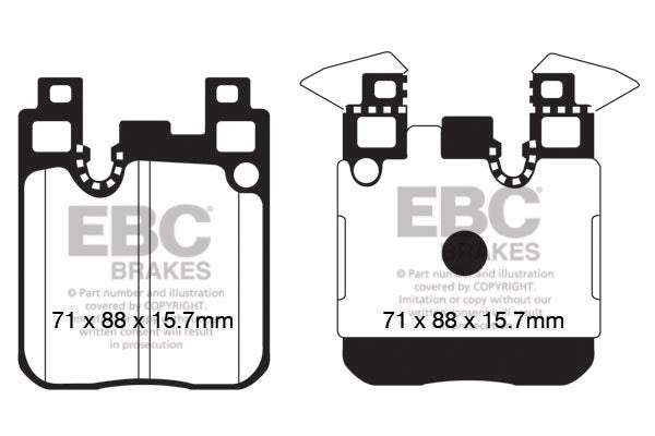 EBC Bluestuff NDX Pad & 2pc Disc Kit - (P2DK054B) Rear