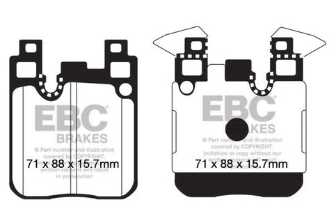 EBC Greenstuff 2000 Series Sport Brake Pad Set (DP22133)