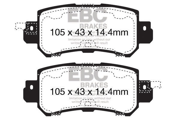 EBC Ultimax OE Replacement Brake Pad Set (DPX2135)