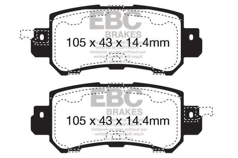 EBC Greenstuff 2000 Series Sport Brake Pad Set (DP22135)