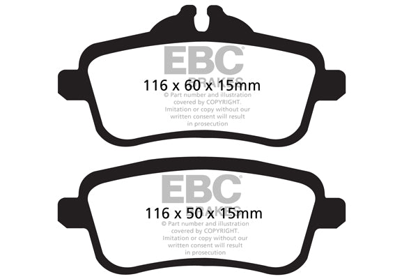 EBC Greenstuff 6000 Series Truck and SUV Brake Pad Set (DP62137)