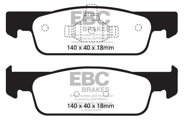 EBC Bluestuff NDX Trackday Brake Pad Set (DP52146NDX)