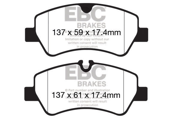 EBC Ultimax OE Replacement Brake Pad Set (DPX2152)