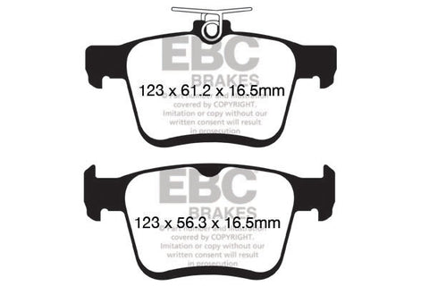 EBC Yellowstuff 4000 Series Street and Track Brake Pad Set (DP42153R)