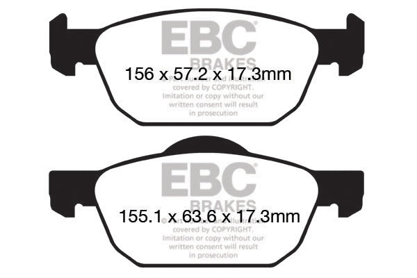 EBC Ultimax OE Replacement Brake Pad Set (DPX2154)