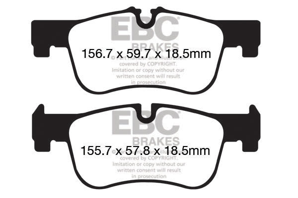 EBC Yellowstuff 4000 Series Street and Track Brake Pad Set (DP42155R)