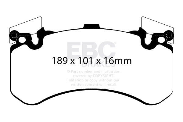 EBC Yellowstuff 4000 Series Street and Track Brake Pad Set (DP42158R)