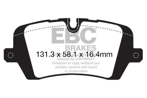 EBC Yellowstuff 4000 Series Street and Track Brake Pad Set (DP42161R)