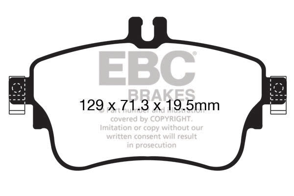 EBC Yellowstuff 4000 Series Street and Track Brake Pad Set (DP42164R)