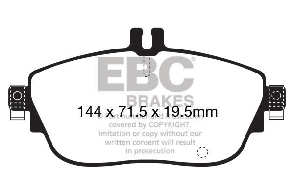 EBC Greenstuff 6000 Series Truck and SUV Brake Pad Set (DP62165)