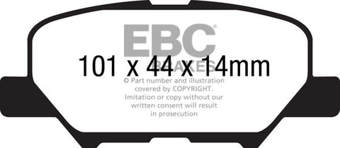 EBC Greenstuff 2000 Series Sport Brake Pad Set (DP22171)