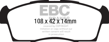 EBC Ultimax OE Replacement Brake Pad Set (DPX2184)