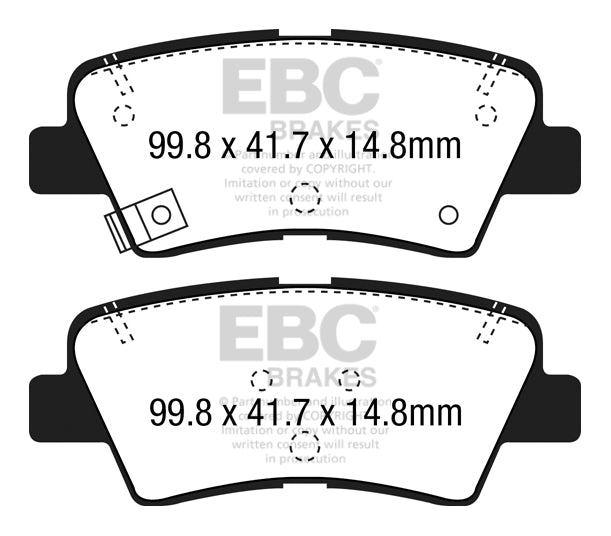 EBC Greenstuff 2000 Series Sport Brake Pad Set (DP22188)