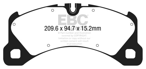 EBC Yellowstuff 4000 Series Street and Track Brake Pad Set (DP42203R)