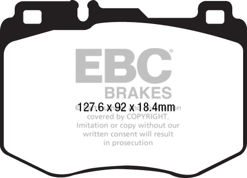 EBC Yellowstuff 4000 Series Street and Track Brake Pad Set (DP42210R)