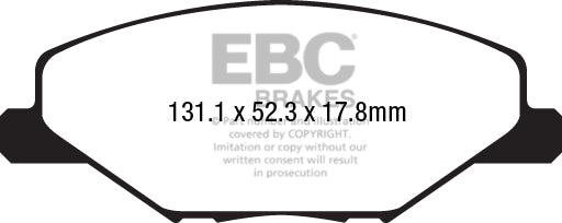 EBC Ultimax OE Replacement Brake Pad Set (DPX2211)