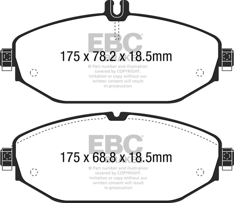 EBC Greenstuff 2000 Series Sport Brake Pad Set (DP22214)