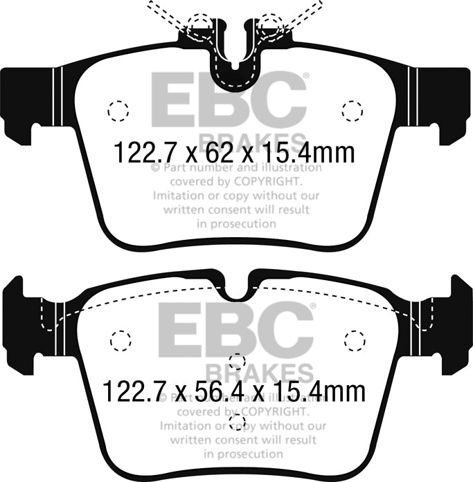 EBC Greenstuff 2000 Series Sport Brake Pad Set (DP22215)