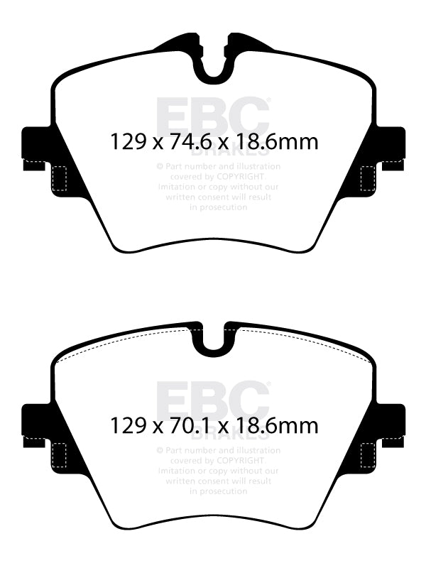 EBC Greenstuff 2000 Series Sport Brake Pad Set (DP22245)