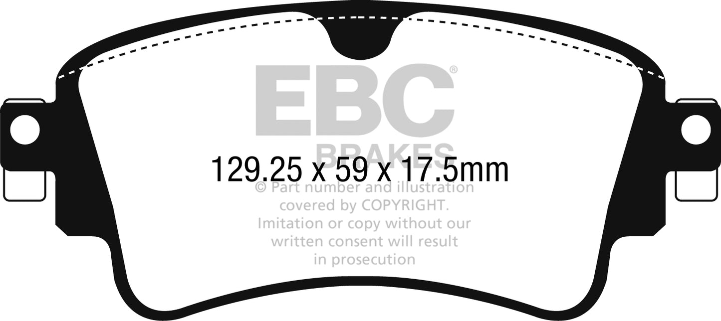 EBC Brakes Yellowstuff 4000 Series Street and Track Brake Pad Set (DP42254R)