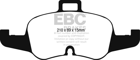 EBC Yellowstuff Pad & 2pc Disc Kit - (P2DK015Y) Front