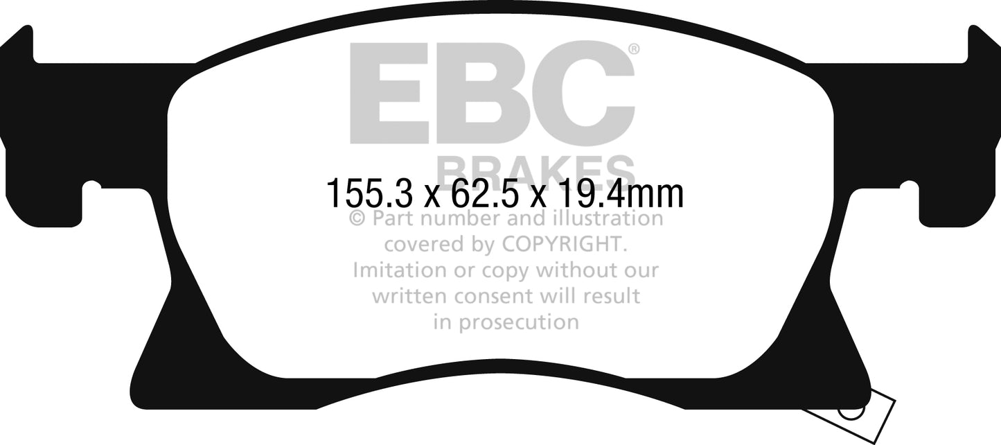 EBC Ultimax OE Replacement Brake Pad Set (DPX2267)