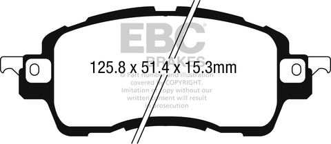 EBC Ultimax OE Replacement Brake Pad Set (DPX2275)