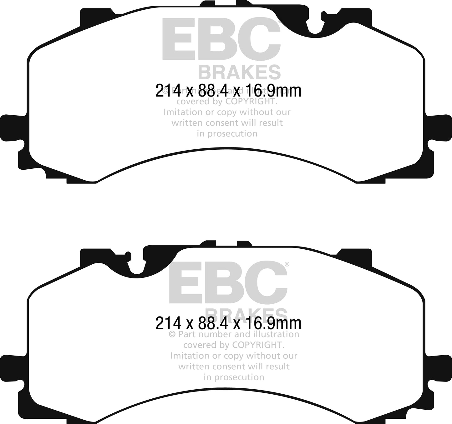 EBC Greenstuff 6000 Series Truck and SUV Brake Pad Set (DP62279)