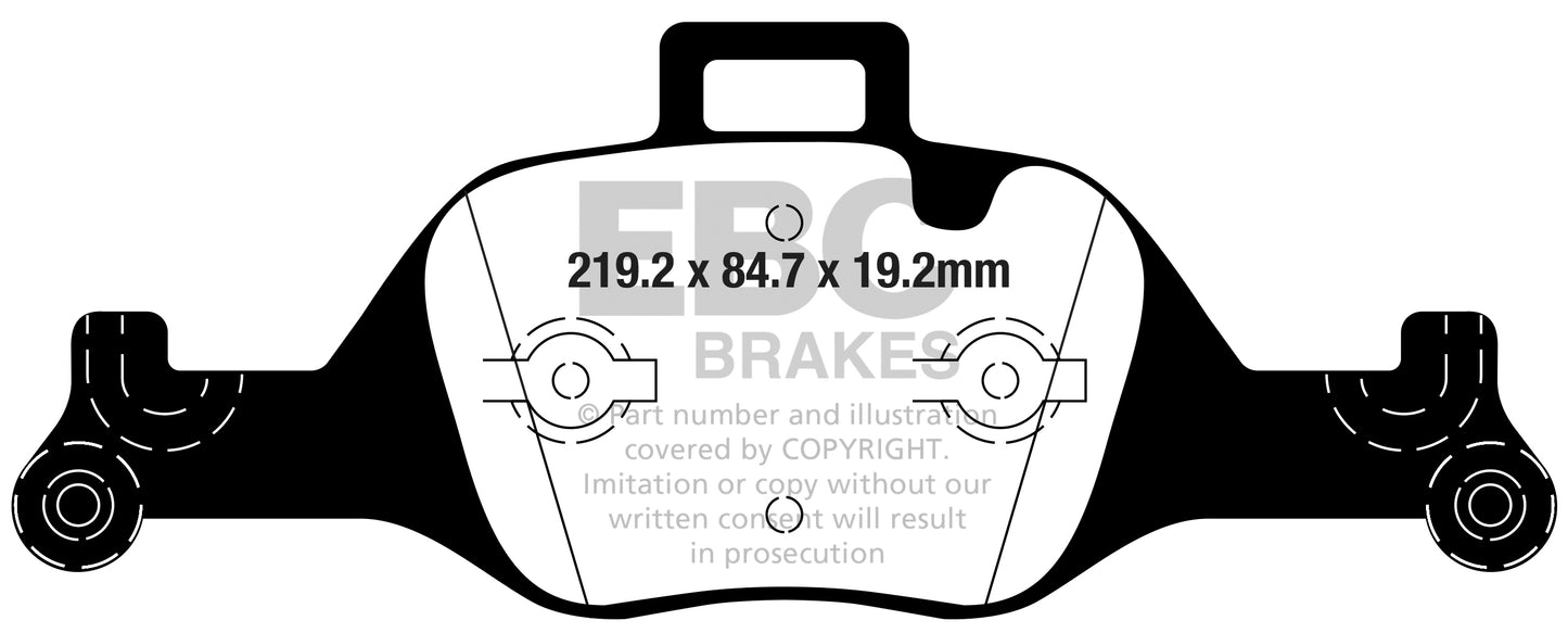 EBC Bluestuff NDX Trackday Brake Pad Set (DP52289NDX)