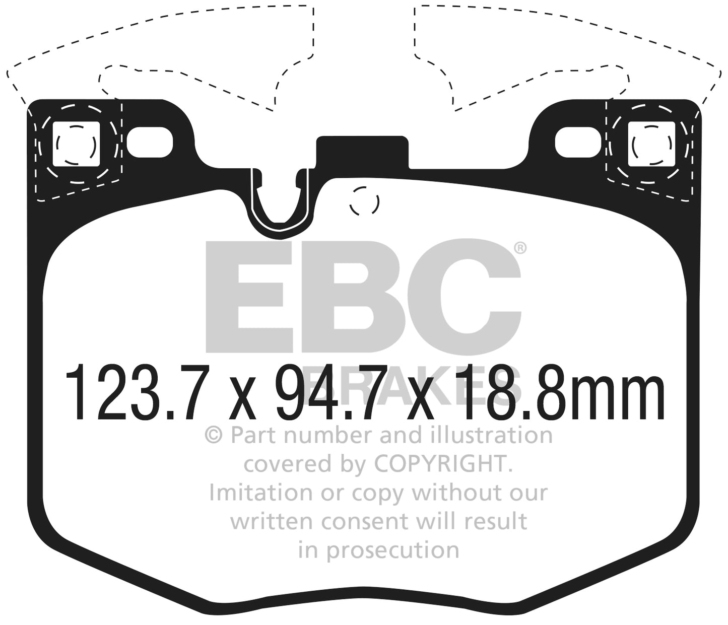 EBC Bluestuff NDX Trackday Brake Pad Set (DP52302NDX)