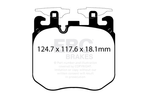 EBC Bluestuff NDX Trackday Brake Pad Set (DP52304NDX)