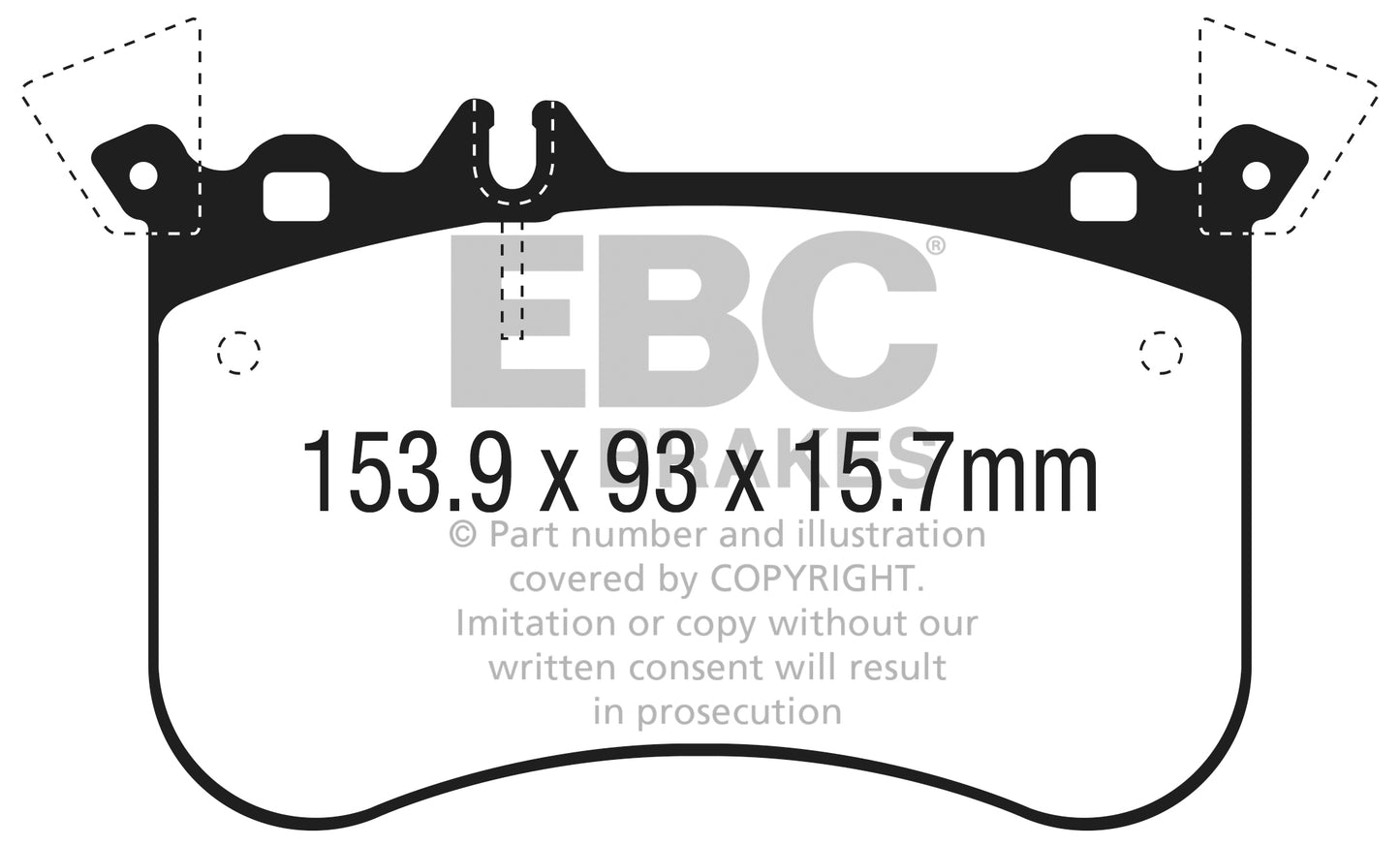 EBC Yellowstuff 4000 Series Street and Track Brake Pad Set (DP42311R)