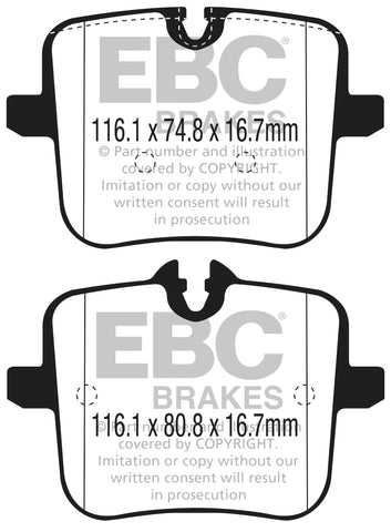 EBC Bluestuff NDX Trackday Brake Pad Set (DP52320NDX)