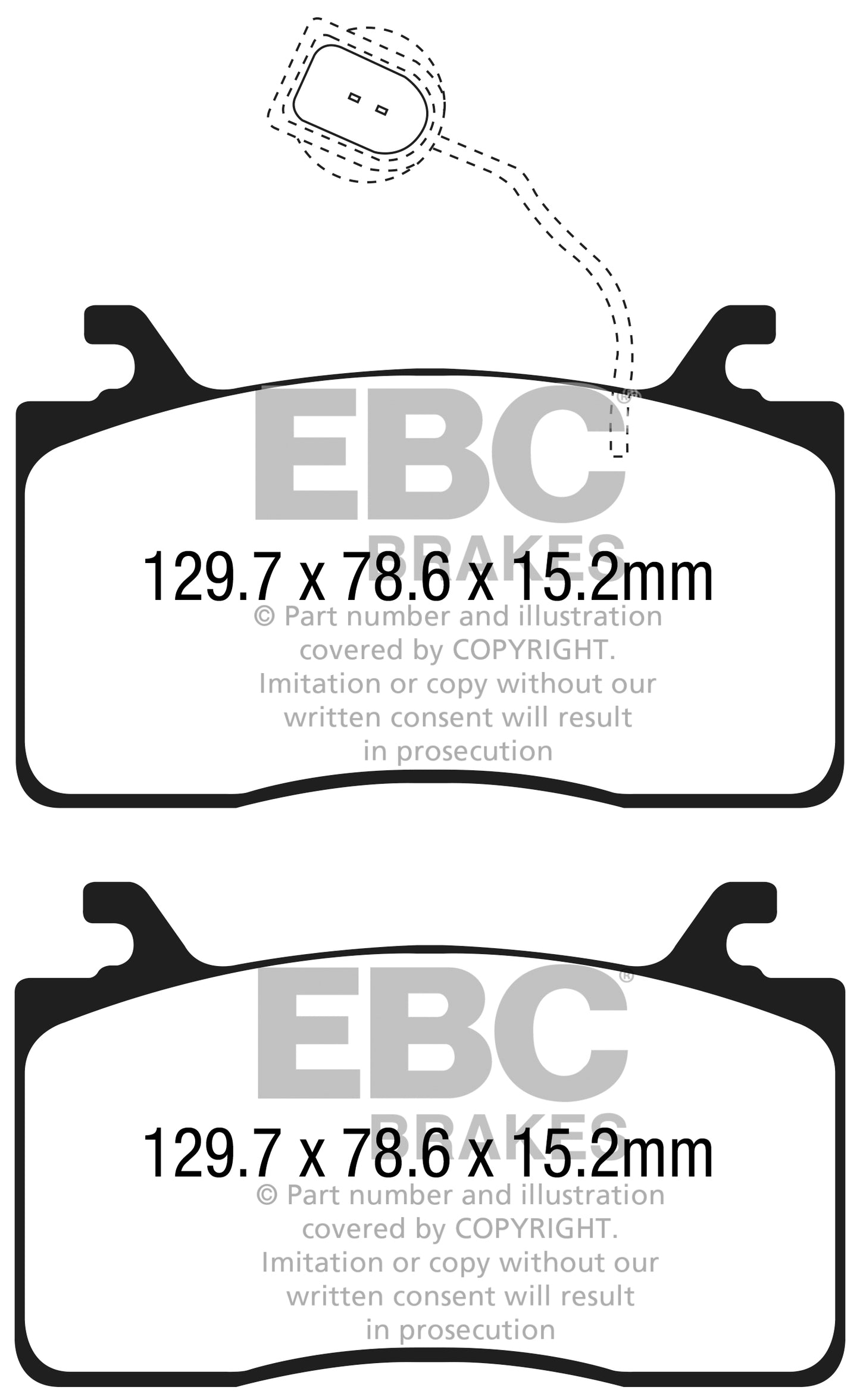 EBC Yellowstuff 4000 Series Street and Track Brake Pad Set (DP42325R)