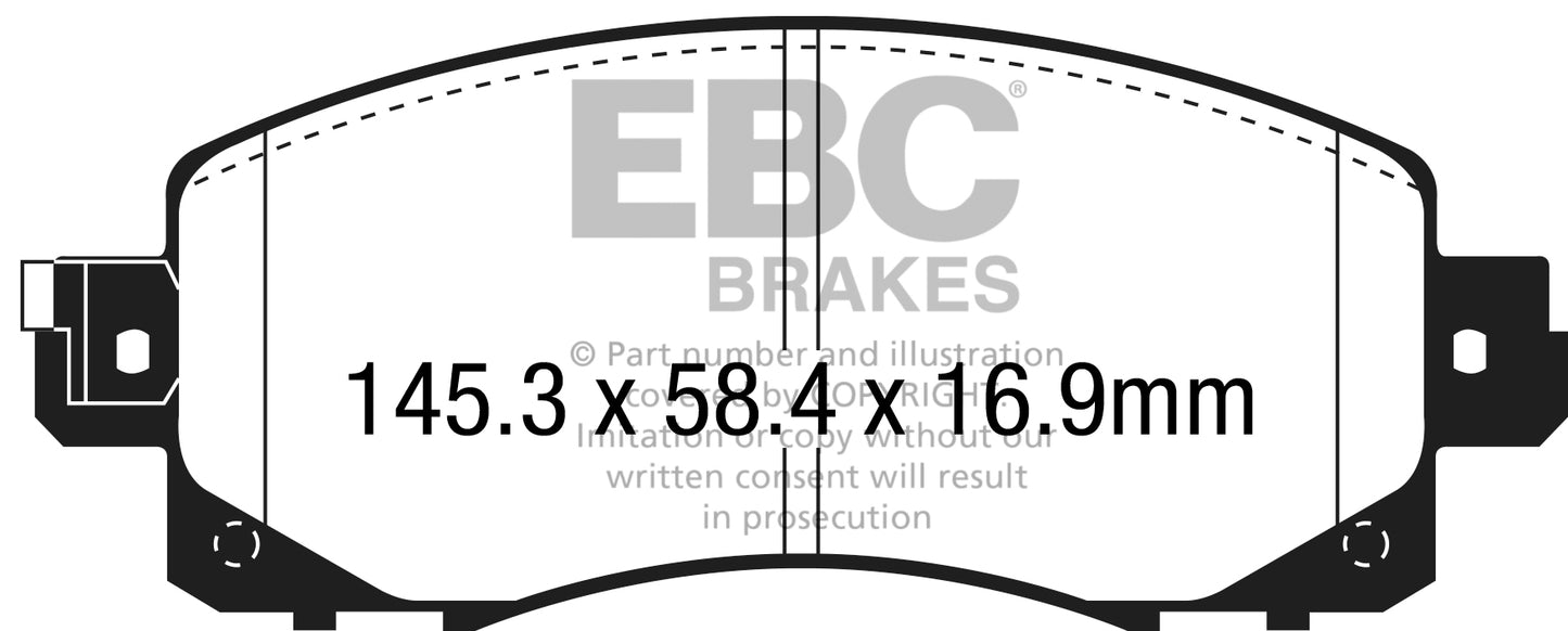 EBC Ultimax OE Replacement Brake Pad Set (DPX2330)