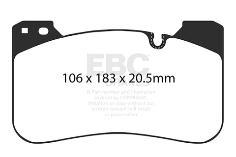 EBC Bluestuff NDX Trackday Brake Pad Set (DP52331NDX)