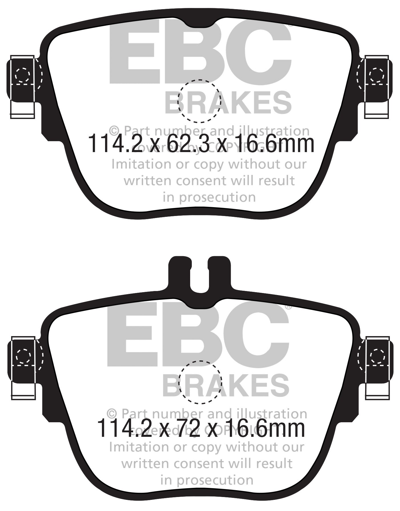 EBC Greenstuff 2000 Series Sport Brake Pad Set (DP22337)