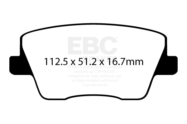 EBC Ultimax OE Replacement Brake Pad Set (DPX2344)