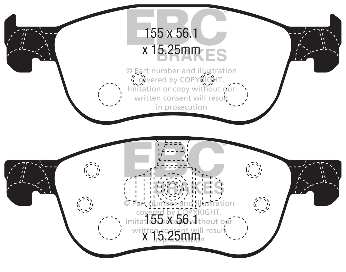 EBC Bluestuff NDX Trackday Brake Pad Set (DP52353NDX)