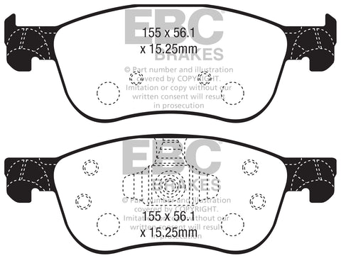 EBC Ultimax OE Replacement Brake Pad Set (DPX2353)