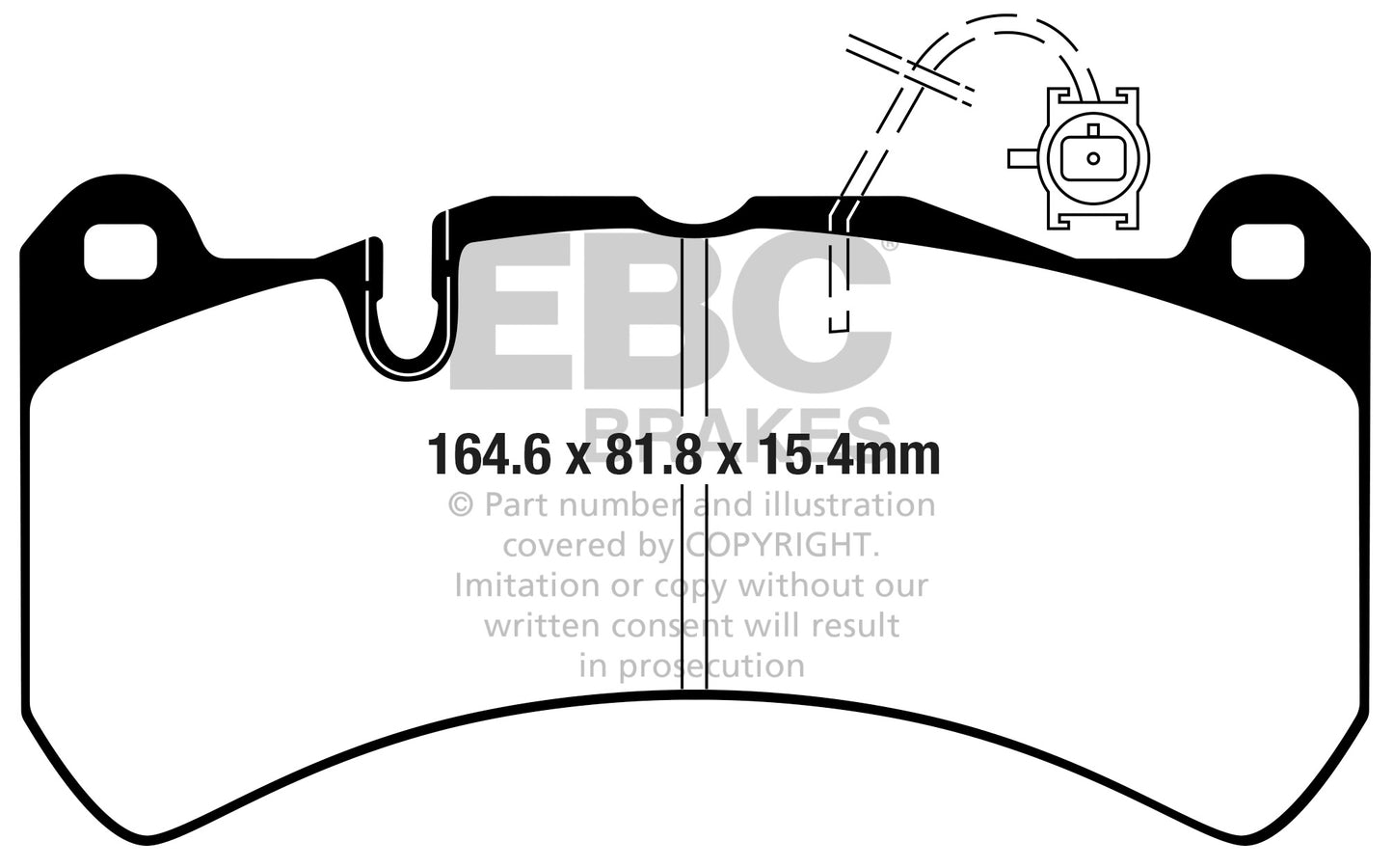 EBC Yellowstuff 4000 Series Street and Track Brake Pad Set (DP42354R)