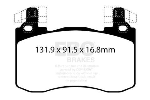 EBC Bluestuff NDX Trackday Brake Pad Set (DP52356NDX)