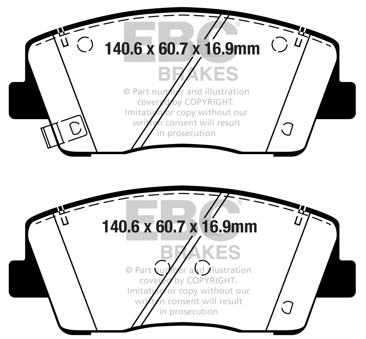 EBC Greenstuff 2000 Series Sport Brake Pad Set (DP22358)