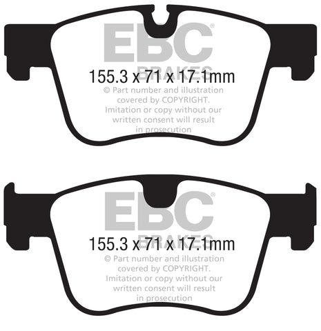 EBC Greenstuff 2000 Series Sport Brake Pad Set (DP22359)