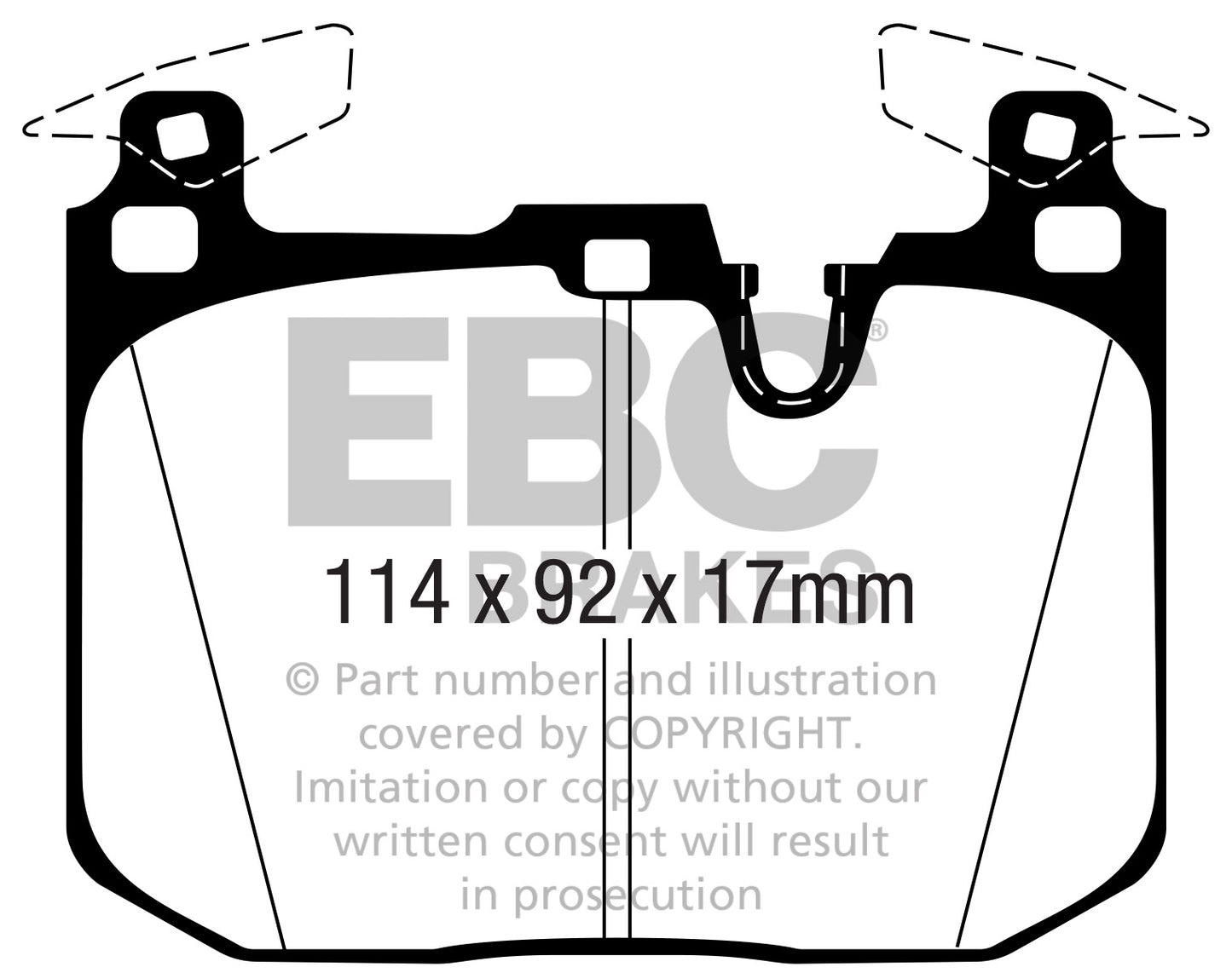 EBC Bluestuff NDX Pad & 2pc Disc Kit - (P2DK014B) Front