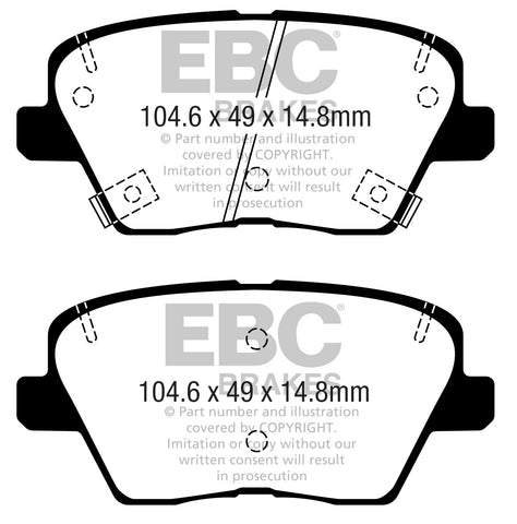 EBC Greenstuff 2000 Series Sport Brake Pad Set (DP22363)