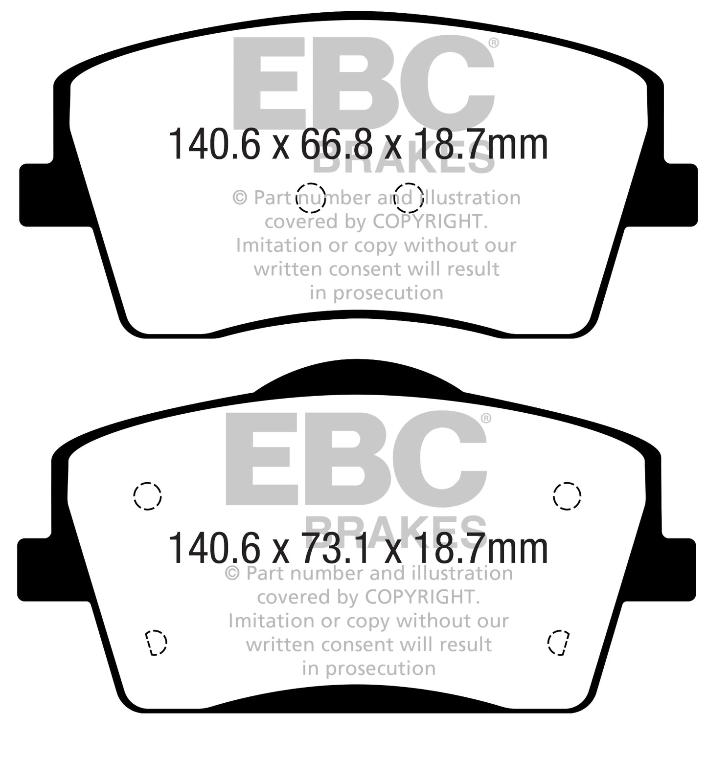 EBC Ultimax OE Replacement Brake Pad Set (DPX2365)