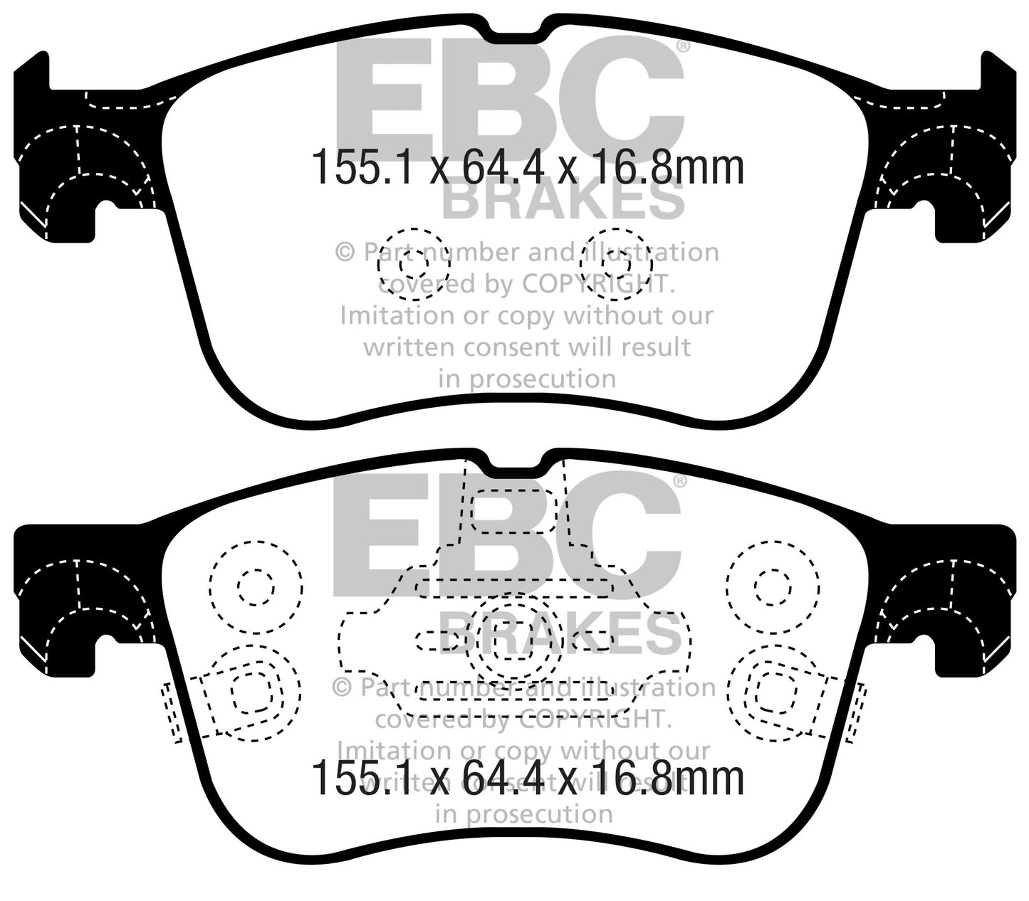 EBC Greenstuff 2000 Series Sport Brake Pad Set (DP22372)