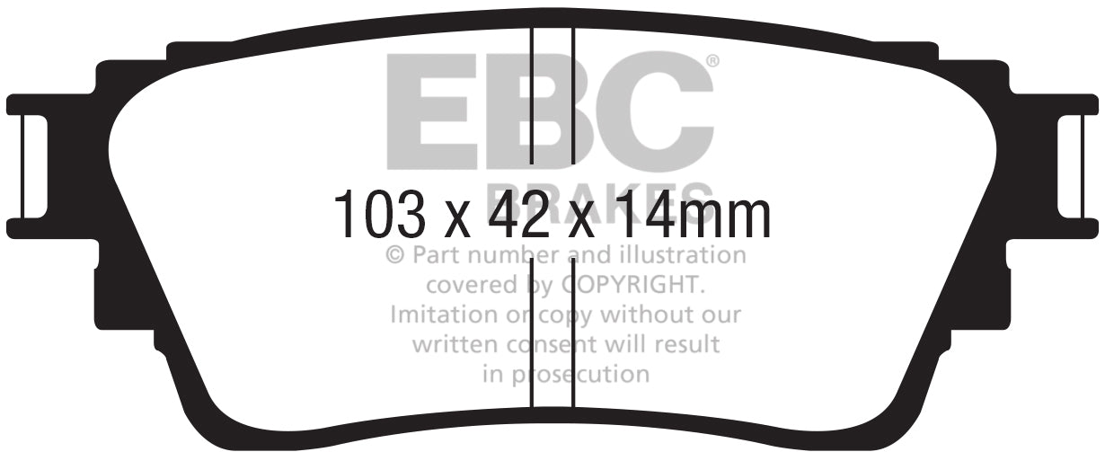 EBC Ultimax OE Replacement Brake Pad Set (DPX2376)